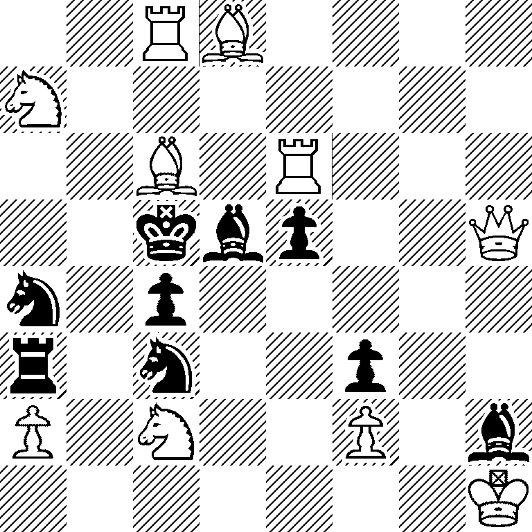2RB4/N7/2B1R3/2kbp2Q/n1p5/r1n2p2/P1N2P1b/7K