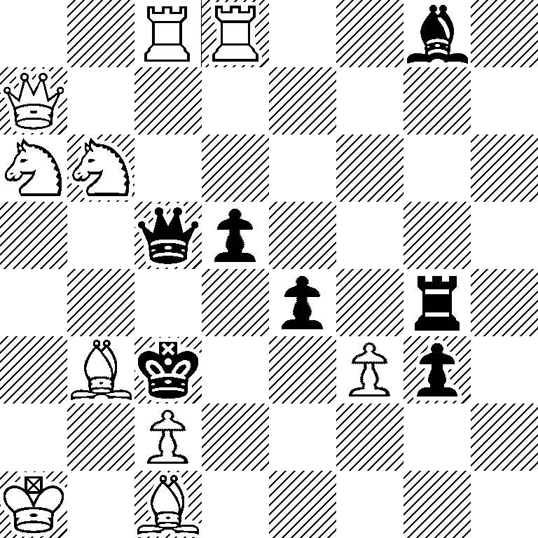 2RR2b1/Q7/NN6/2qp4/4p1r1/1Bk2Pp1/2P5/K1B5