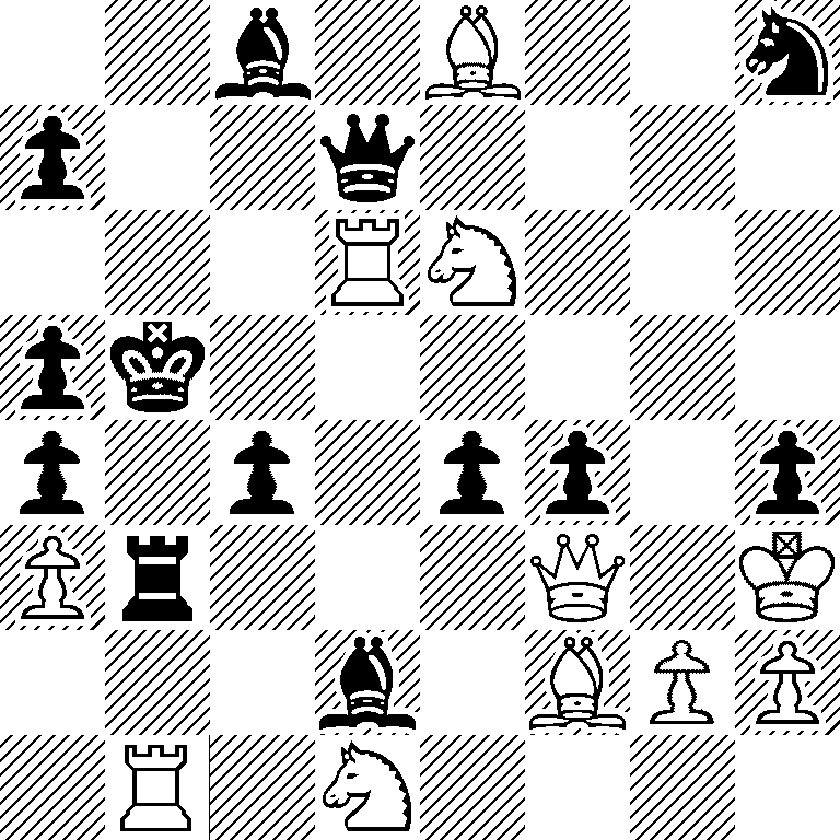2b1B2n/p2q4/3RN3/pk6/p1p1pp1p/Pr3Q1K/3b1BPP/1R1N4
