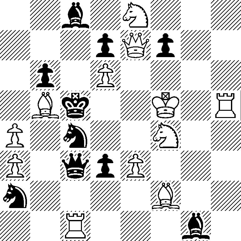 2b1N3/3pQp2/1p1P4/1Bk2K1R/P1n2N2/P1qpP3/n4B2/2R3b1