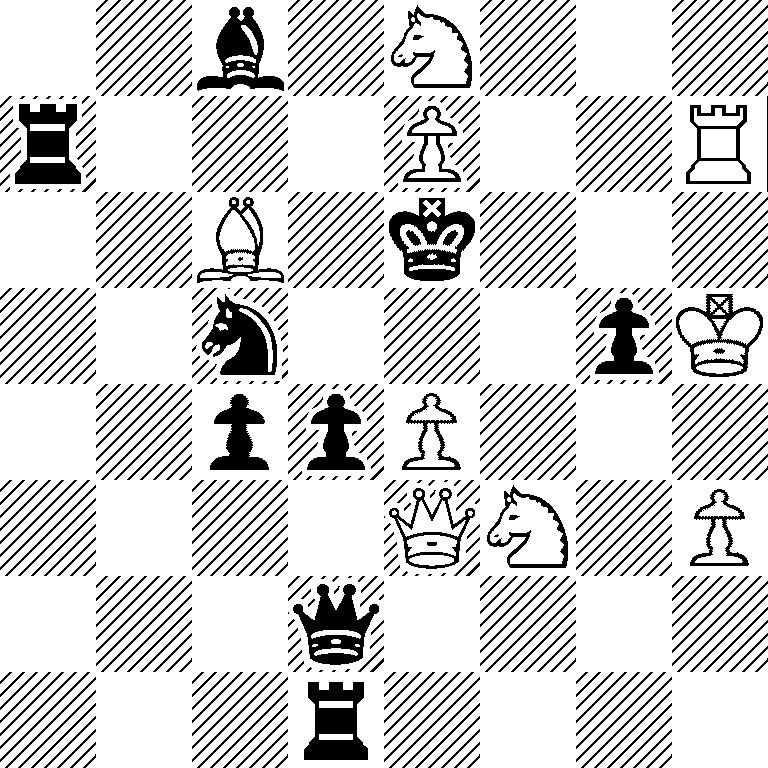 2b1N3/r3P2R/2B1k3/2n3pK/2ppP3/4QN1P/3q4/3r4