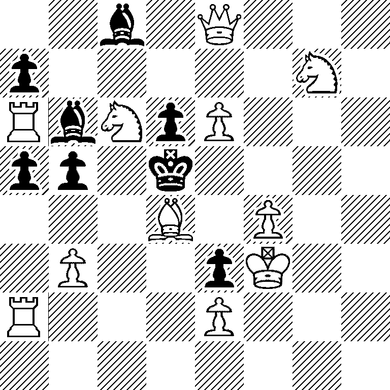 2b1Q3/p5N1/RbNpP3/pp1k4/3B1P2/1P2pK2/R3P3/8