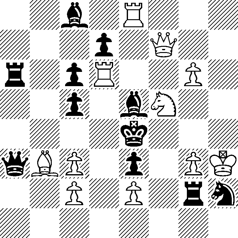 2b1R3/3p1Q2/r1pR2P1/2p1bN2/4k3/qBP1p1PK/2P1P1rn/8