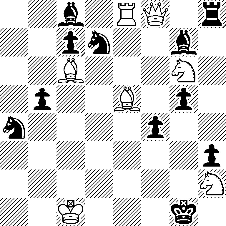 2b1RQ1r/2pn2b1/2B3N1/1p2B1p1/n4p2/7p/7N/2K3k1