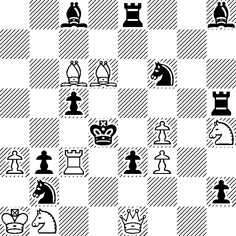 2b1r2b/8/2BB1n2/2p4r/3k1P1N/PpR1pP2/1n5p/KN2Q3