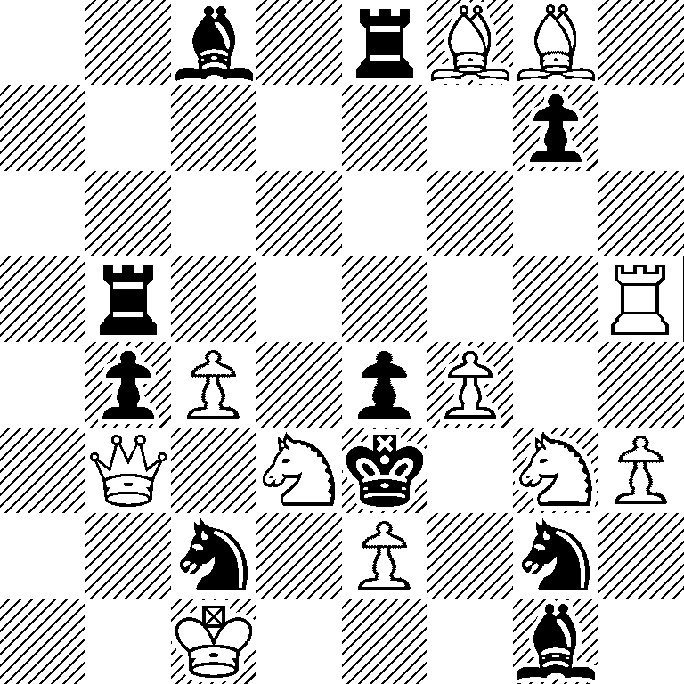 2b1rBB1/6p1/8/1r5R/1pP1pP2/1Q1Nk1NP/2n1P1n1/2K3b1