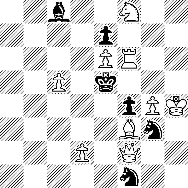 2b2N2/4p3/4PR2/2P1k3/5pPK/5Bn1/3P1Q2/5n2