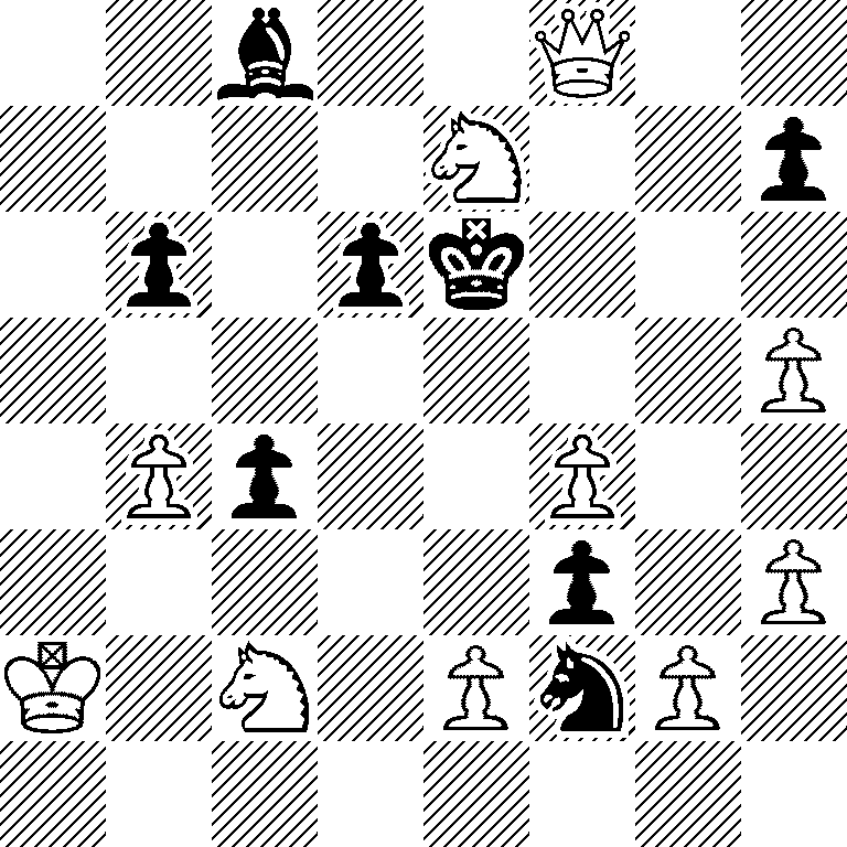 2b2Q2/4N2p/1p1pk3/7P/1Pp2P2/5p1P/K1N1PnP1/8