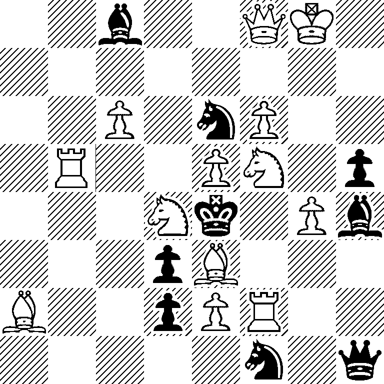 2b2QK1/8/2P1nP2/1R2PN1p/3Nk1Pb/3pB3/B2pPR2/5n1q
