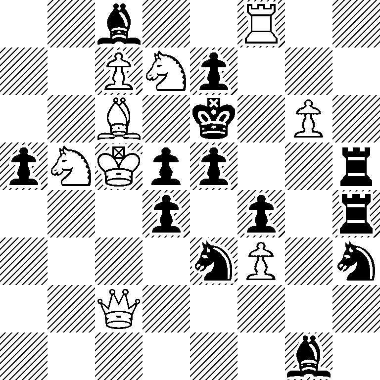 2b2R2/2PNp3/2B1k1P1/pNKpp2r/3p1p1r/4nP1n/2Q5/6b1