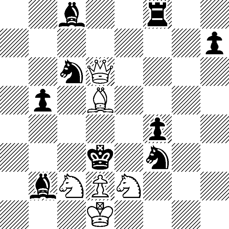 2b2r2/7p/2nQ4/1p1B4/5p2/3k1n2/1bNPN3/3K4