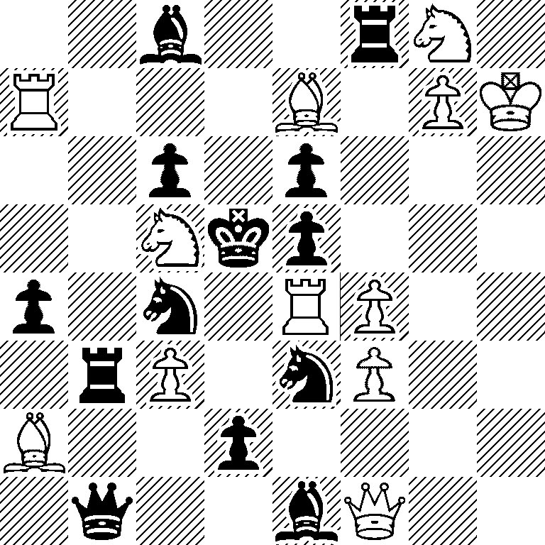 2b2rN1/R3B1PK/2p1p3/2Nkp3/p1n1RP2/1rP1nP2/B2p4/1q2bQ2