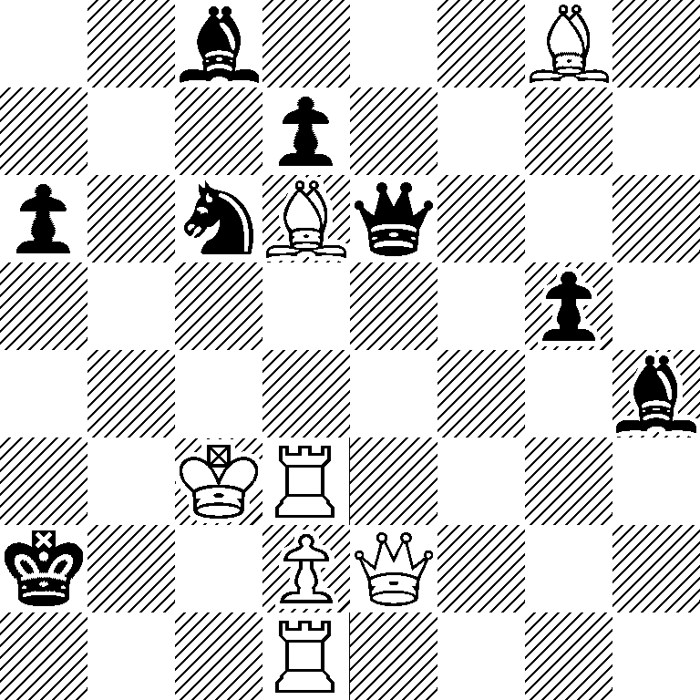 2b3B1/3p4/p1nBq3/6p1/7b/2KR4/k2PQ3/3R4