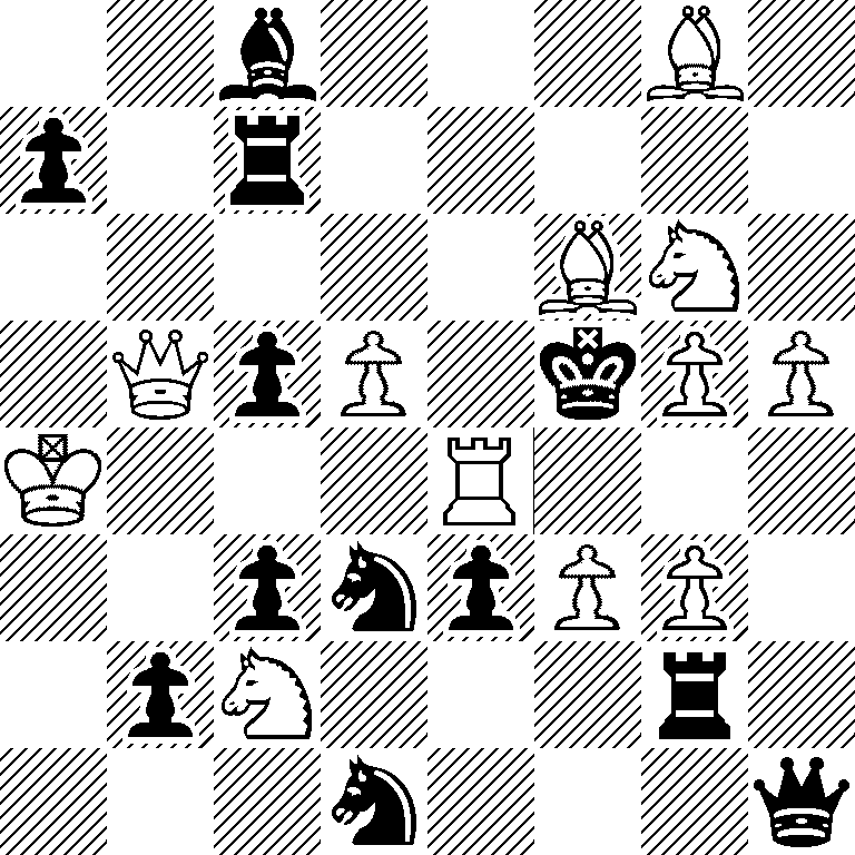 2b3B1/p1r5/5BN1/1QpP1kPP/K3R3/2pnpPP1/1pN3r1/3n3q