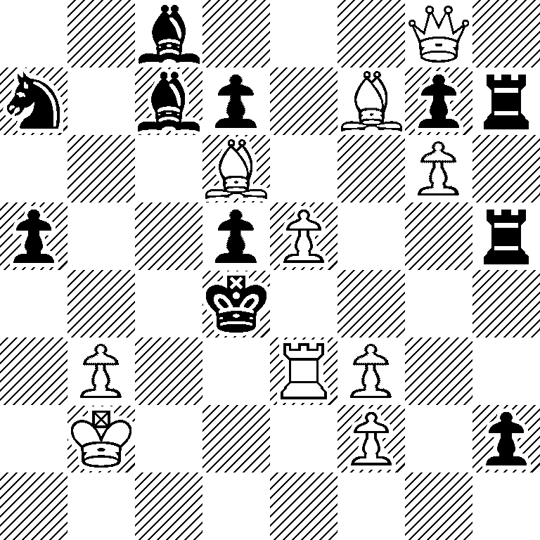 2b3Q1/n1bp1Bpr/3B2P1/p2pP2r/3k4/1P2RP2/1K3P1p/8