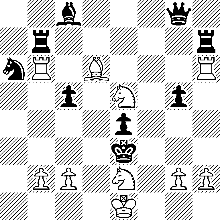 2b3q1/1r5r/nR1B3R/2p1N1p1/4p3/4k3/1PP1N1PP/4K3
