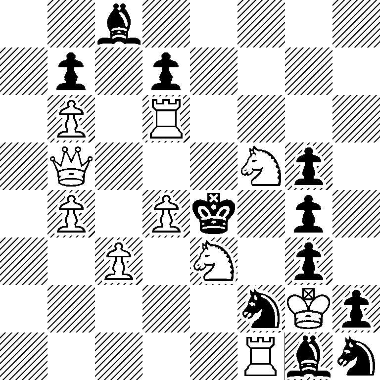 2b5/1p1p4/1P1R4/1Q3Np1/1P1Pk1p1/2P1N1p1/5nKp/5Rbn