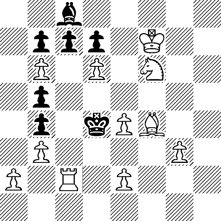 2b5/1ppp1K2/1P1P1N2/1p6/1p1kPB2/1P4P1/P1R1P3/8