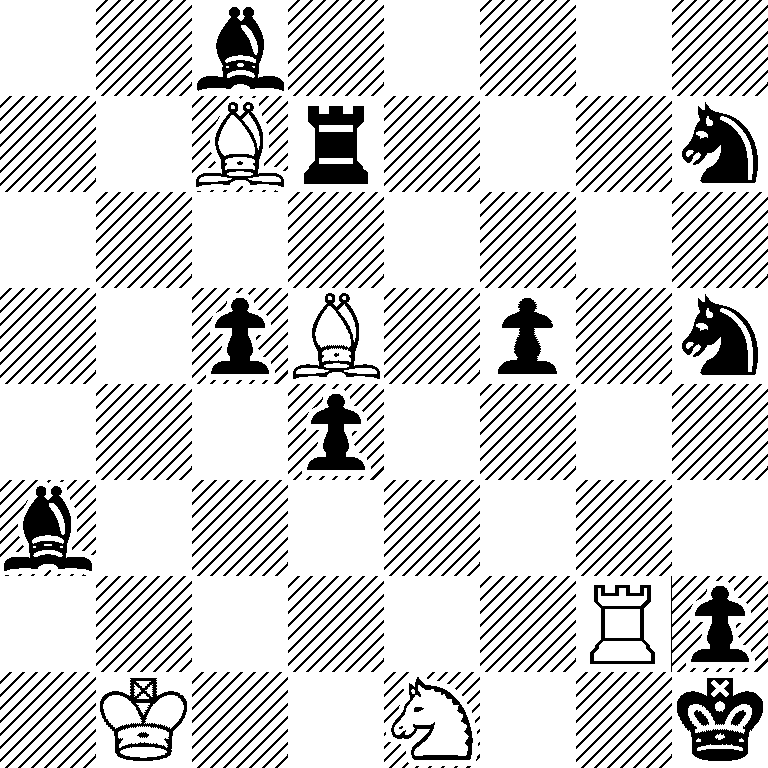 2b5/2Br3n/8/2pB1p1n/3p4/b7/6Rp/1K2N2k