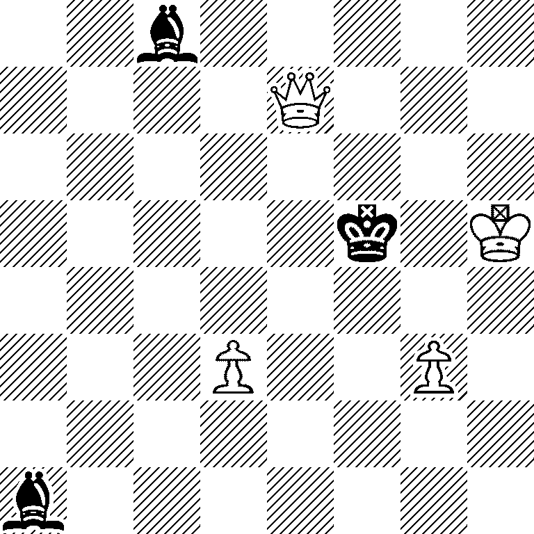 2b5/4Q3/8/5k1K/8/3P2P1/8/b7