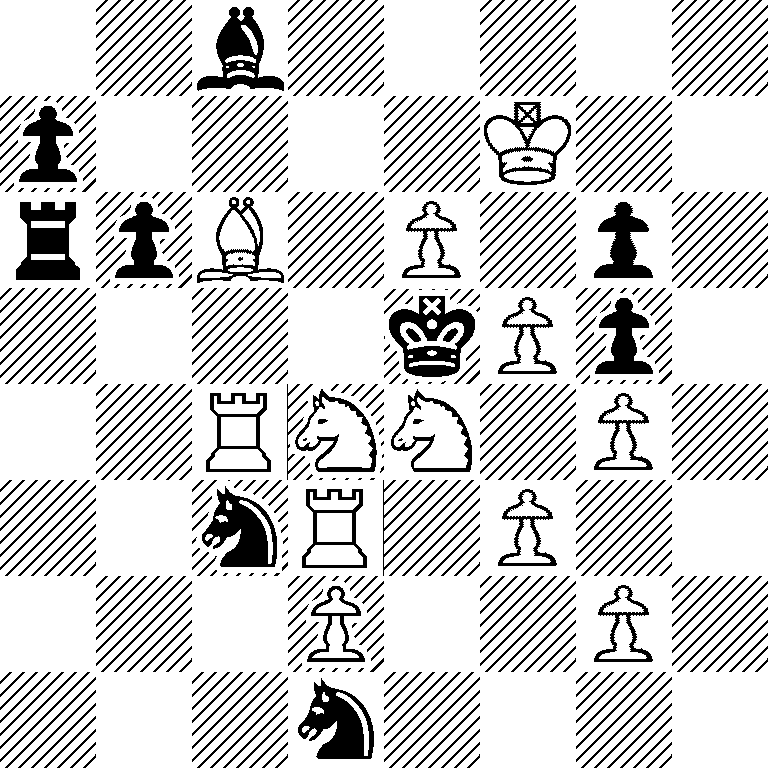 2b5/p4K2/rpB1P1p1/4kPp1/2RNN1P1/2nR1P2/3P2P1/3n4