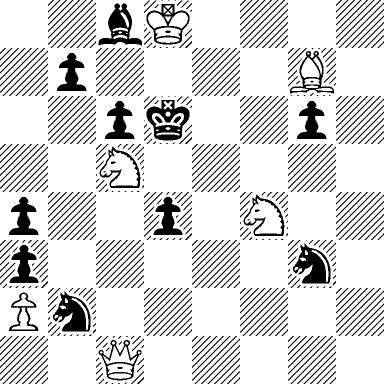 2bK4/1p4B1/2pk2p1/2N5/p2p1N2/p5n1/Pn6/2Q5