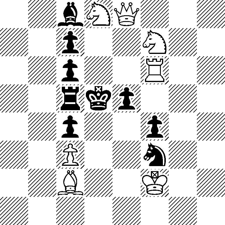 2bNQ3/2p2N2/2p2R2/2rkp3/2p2p2/2P2n2/2B2K2/8