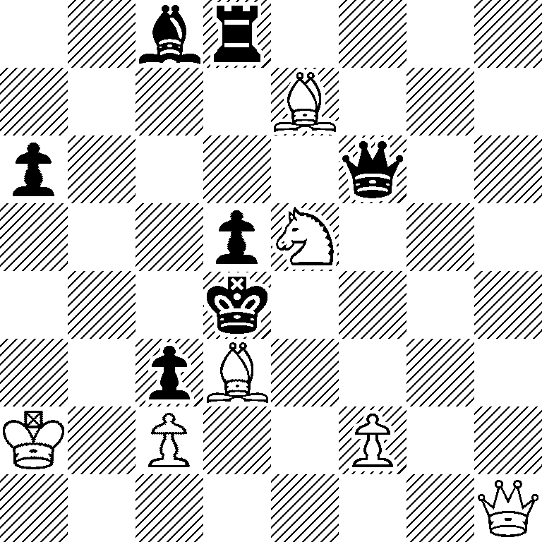 2br4/4B3/p4q2/3pN3/3k4/2pB4/K1P2P2/7Q