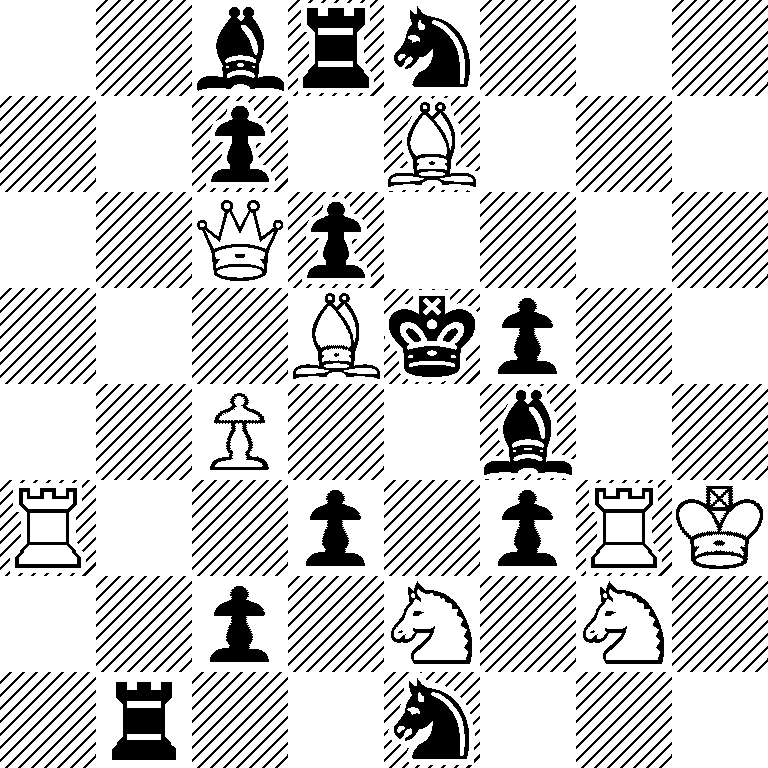 2brn3/2p1B3/2Qp4/3Bkp2/2P2b2/R2p1pRK/2p1N1N1/1r2n3