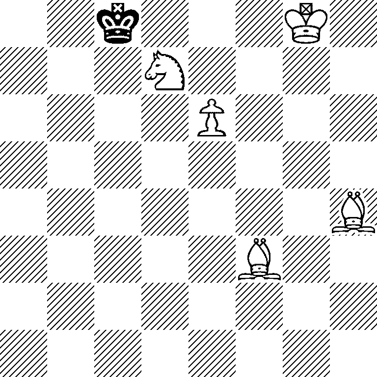 2k3K1/3N4/4P3/8/7B/5B2/8/8