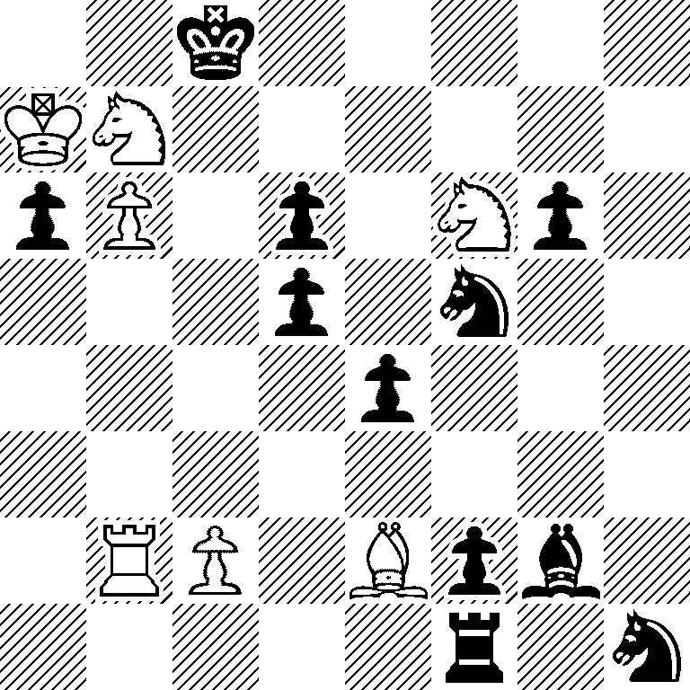 2k5/KN6/pP1p1Np1/3p1n2/4p3/8/1RP1Bpb1/5r1n