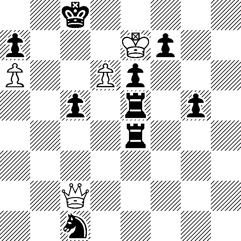 2k5/p3Kp2/P2Pp3/2p1r1p1/4r3/8/2Q5/2n5