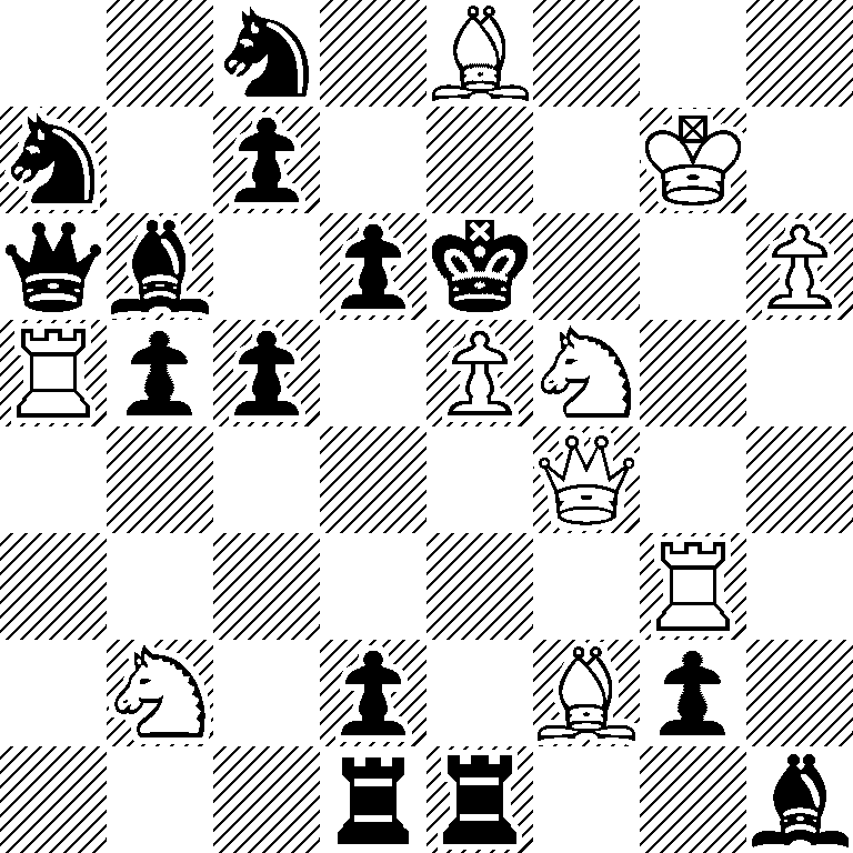 2n1B3/n1p3K1/qb1pk2P/Rpp1PN2/5Q2/6R1/1N1p1Bp1/3rr2b