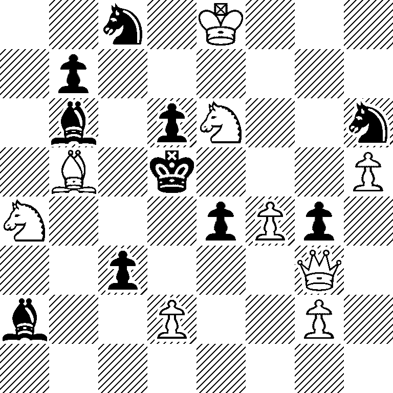 2n1K3/1p6/1b1pN2n/1B1k3P/N3pPp1/2p3Q1/b2P2P1/8