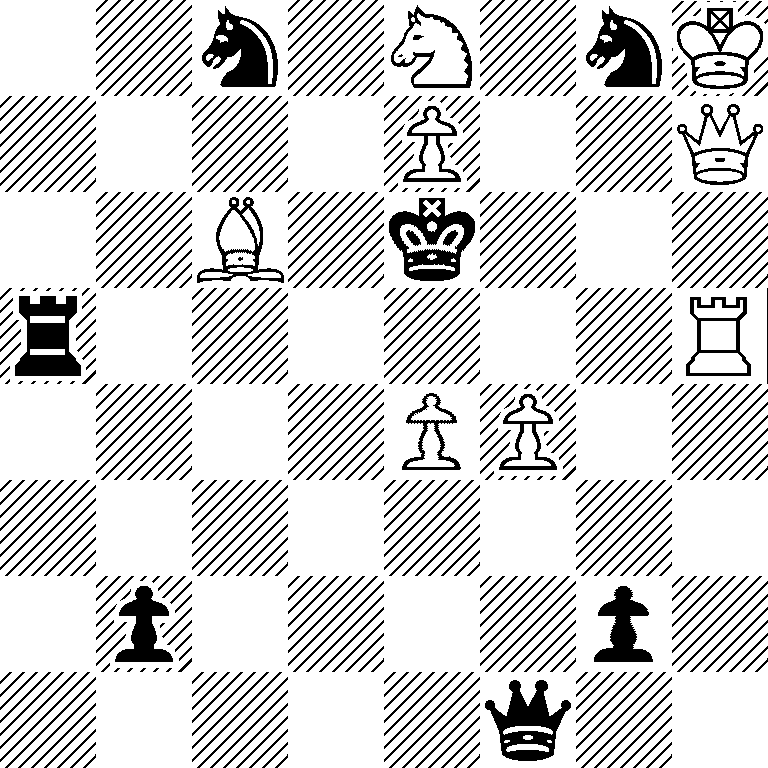 2n1N1nK/4P2Q/2B1k3/r6R/4PP2/8/1p4p1/5q2