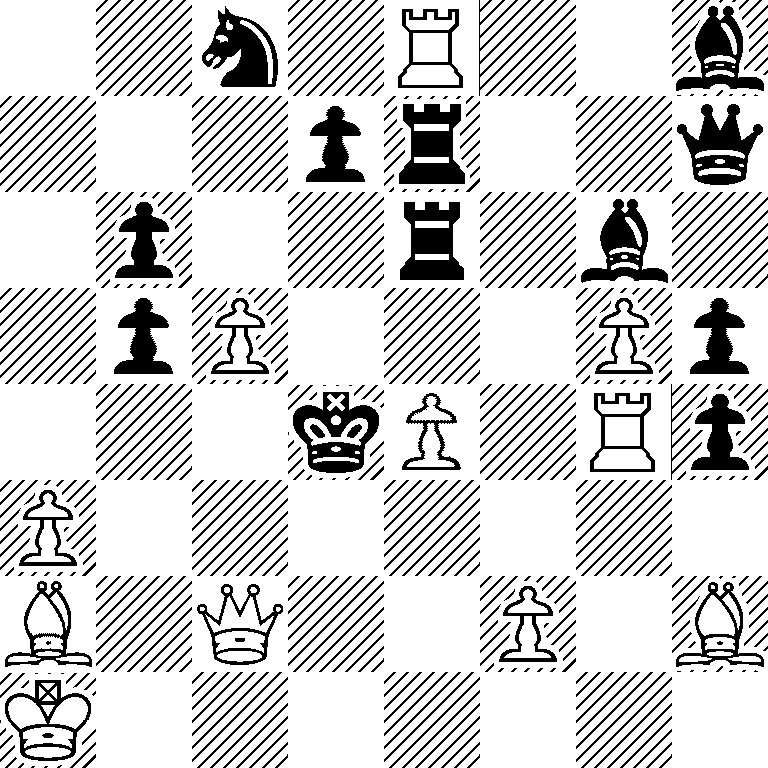 2n1R2b/3pr2q/1p2r1b1/1pP3Pp/3kP1Rp/P7/B1Q2P1B/K7