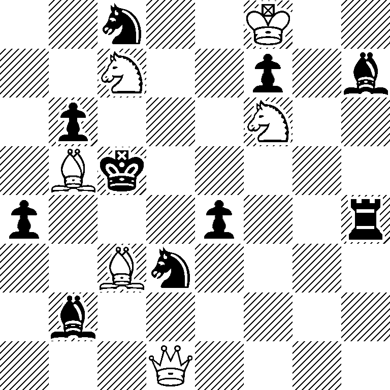 2n2K2/2N2p1b/1p3N2/1Bk5/p3p2r/2Bn4/1b6/3Q4