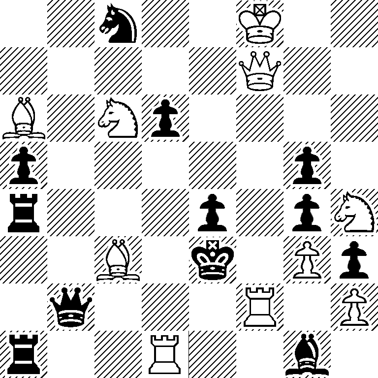 2n2K2/5Q2/B1Np4/p5p1/r3p1pN/2B1k1Pp/1q3R1P/r2R2b1
