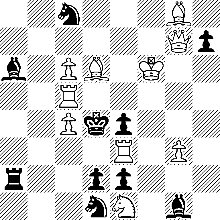 2n3B1/6Qp/b1PB1K2/2R5/2Pkp3/4R1P1/r2pp3/3nN1b1