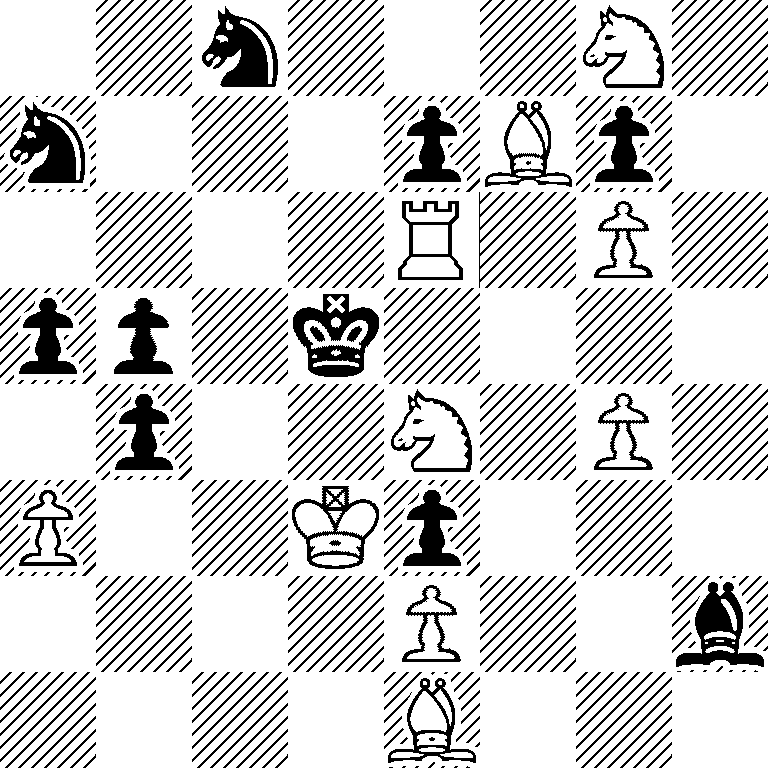 2n3N1/n3pBp1/4R1P1/pp1k4/1p2N1P1/P2Kp3/4P2b/4B3