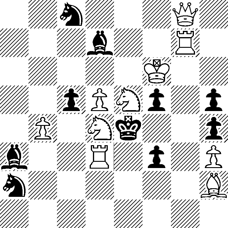 2n3Q1/3b2R1/5K2/2pPNp1p/1P1Nk2p/b2R1p1P/n6B/8