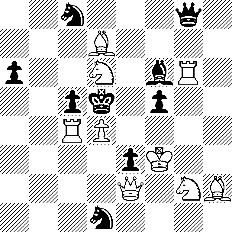 2n3q1/3B4/p2N1bR1/2pk1p2/2RP4/4pK2/4Q1NB/3n4