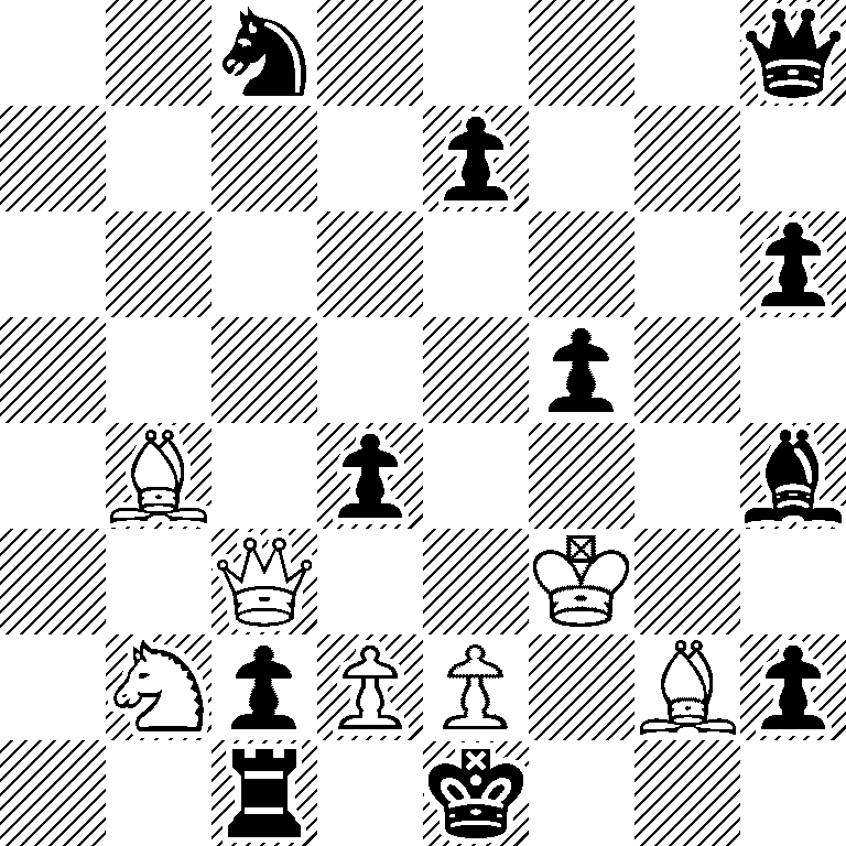 2n4q/4p3/7p/5p2/1B1p3b/2Q2K2/1NpPP1Bp/2r1k3