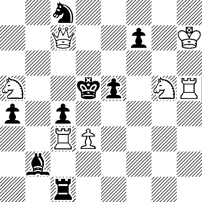 2n5/2Q2p1K/8/N2kp1NR/p1p5/2RP4/1b6/2r5