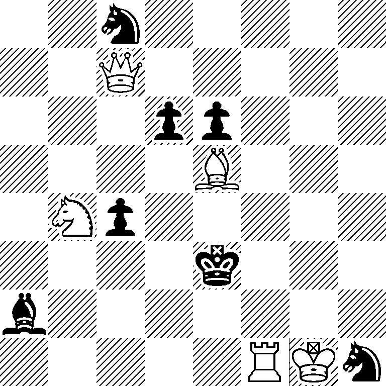 2n5/2Q5/3pp3/4B3/1Np5/4k3/b7/5RKn