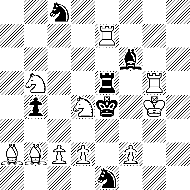 2n5/4R3/5b2/1N2r1R1/1p1Nk1K1/8/BBPP1P2/4n3