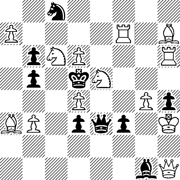 2n5/P4R1B/1pNP3R/1p1kN3/3P2Pp/BP1pqp1K/8/6bQ
