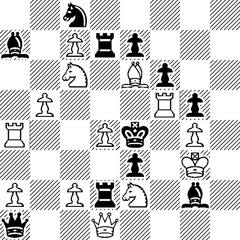 2n5/b1Prp3/2N1Bp2/1P3Rp1/R2Pk1P1/4p1K1/P1PrN1b1/q2Q4