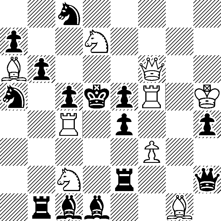 2n5/p2N4/Bp3Q2/n1pkpR1K/2R1p2p/5P2/2N1r2q/1rbb2B1