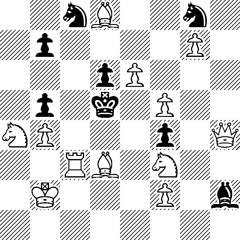 2nB2n1/1p4P1/3pP3/1p1k1P2/NP3p1Q/2RB1N2/1K3P1b/8